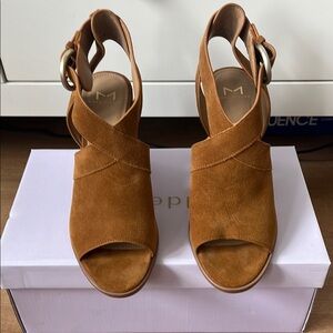 Mark Fisher Brown Suede Women's Sandals